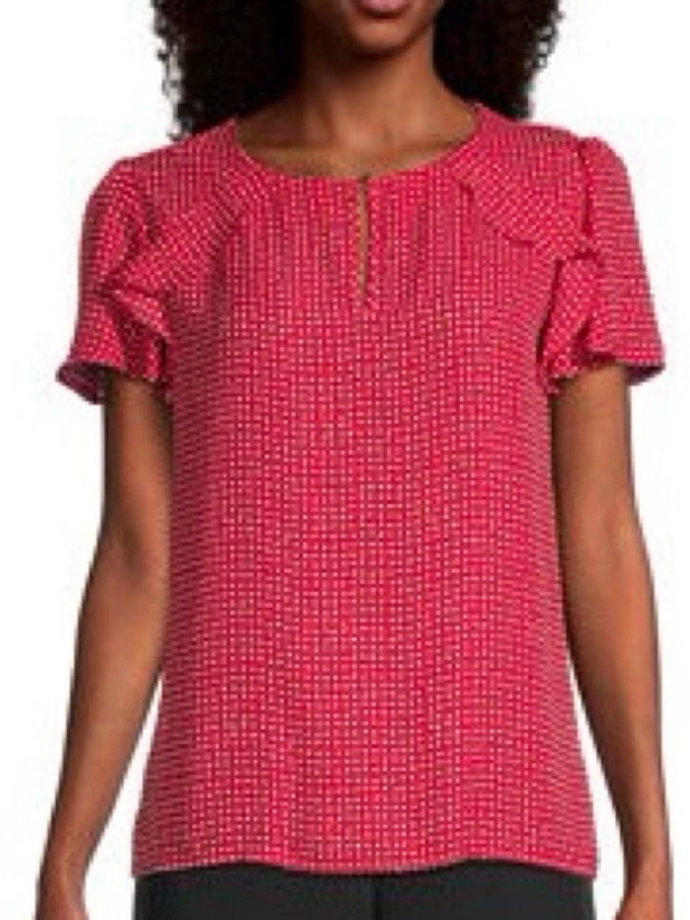 Liz Claiborne Red Polka Dot Blouse